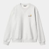 CARHARTT AMERICAN SCRIPT SWEAT ASH HEATHER