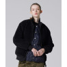 TAION R112 MILITARY REVERSIBLE HI NECK DOWN JACKET BLACK BLACK