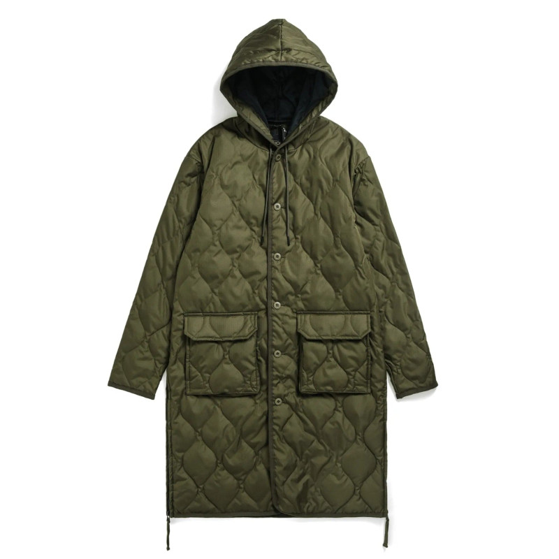 TAION 106BML LONG HOOD DOWN JACKET OLIVE