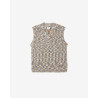 OBEY REUBEN SWEATER VEST GREY MULTI