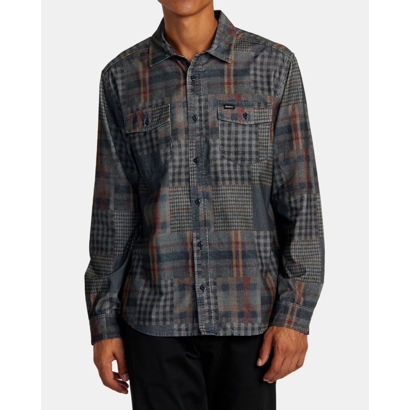 RVCA FREEMAN CORD SHIRT GREY