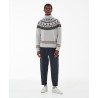 BARBOUR ROOSE ISLE ROLL-NECK JUMPER WHISPER WHITE