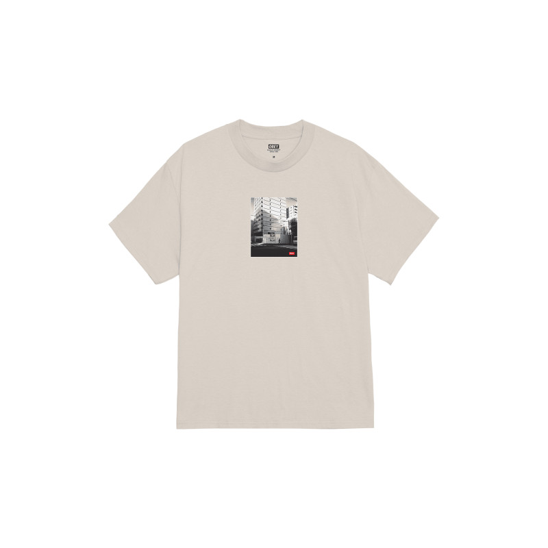 OBEY OSAKA PHOTO CLASSIC TEE SILVER GREY