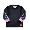 BISOUS SKATEBOARD MOTO FLAME LS BLACK