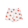 BISOUS SKATEBOARDS HEART SHORT WHITE