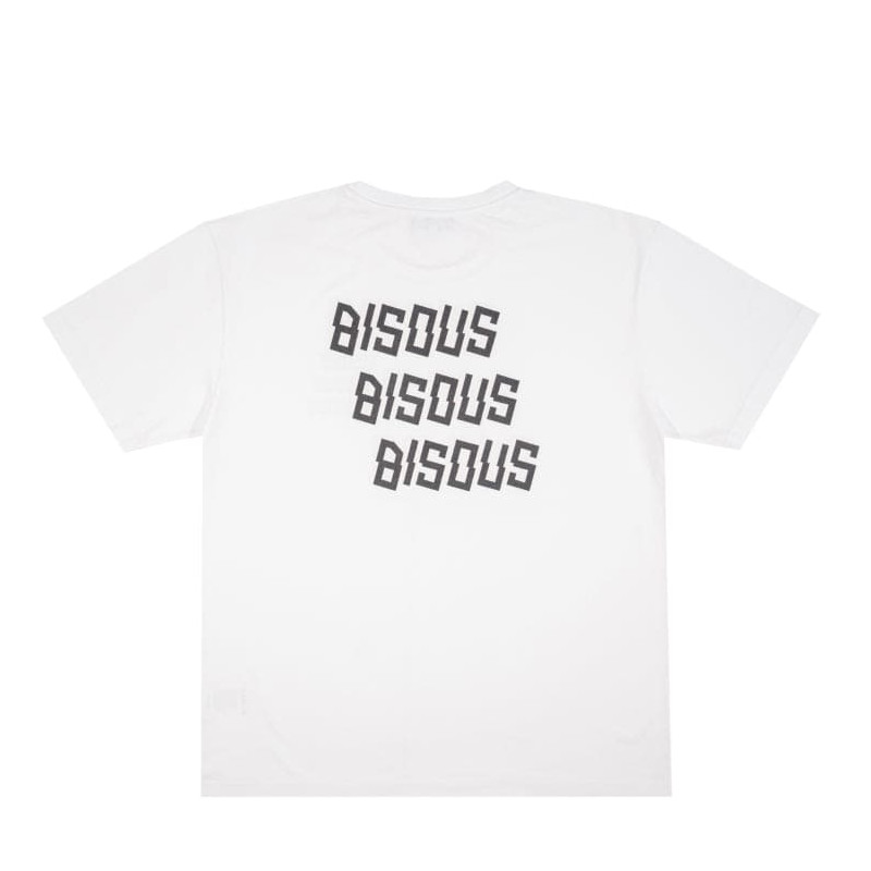 BISOUS SKATEBOARD BISOUS X3 BACK TEE WHITE