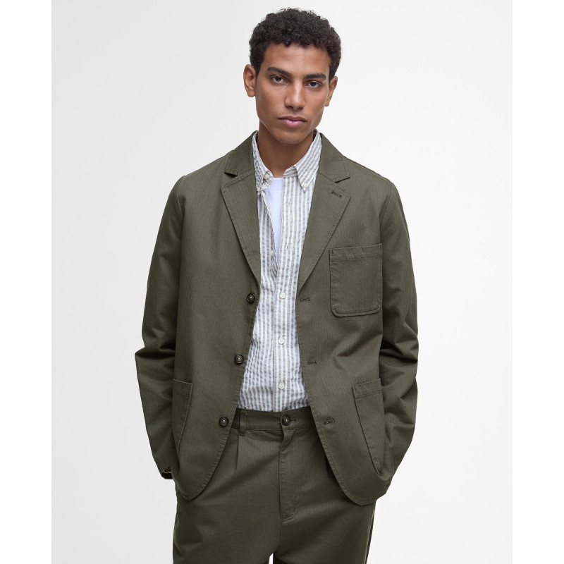 BARBOUR BAYVIEW HERRINGBONE OVERSHIRT UNIFORM