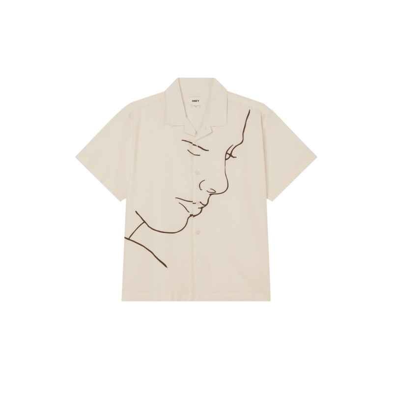 OBEY FRANCES WOVEN SHIRT UNBLEACHED