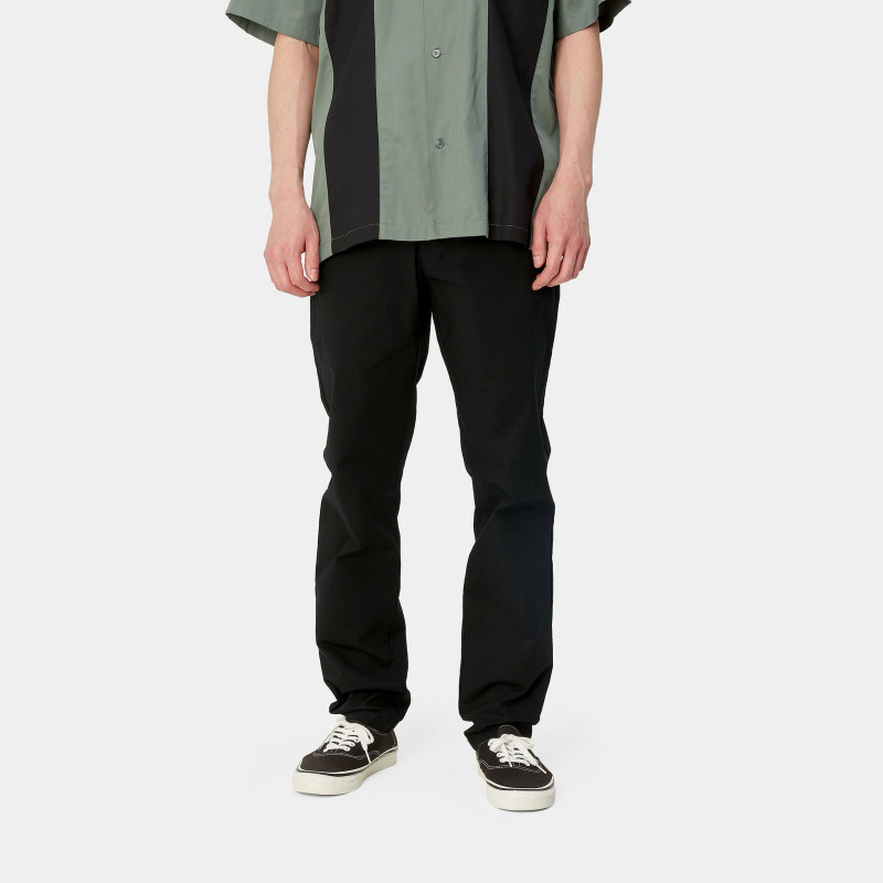 CARHARTT SID PANT POPLIN BLACK RINSED