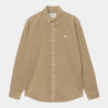 CARHARTT MADISON FINE CORD SHIRT LEATHER