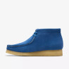 CLARKS WALLABEE BOOT BLUE SUEDE