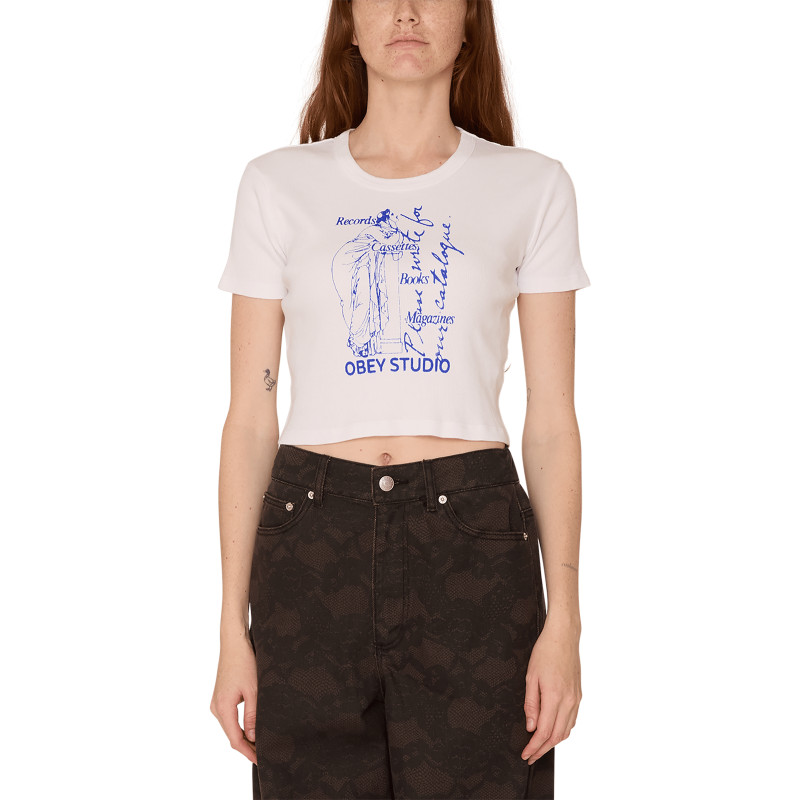 OBEY W'CATALOGUE TEE WHITE