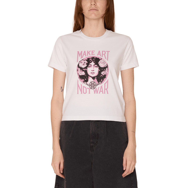 OBEY W'MAKE ART NOT WAR 2 TEE WHITE
