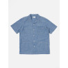 UNIVERSAL WORKS CHAMBRAY SUMMER OVERSHIRT WASHED INDIGO