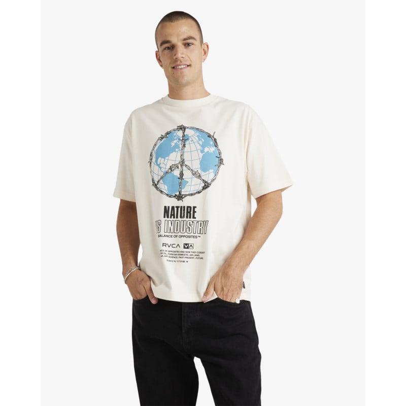 RVCA TEE SS GLOBAL RVCA WDR0 NATURAL
