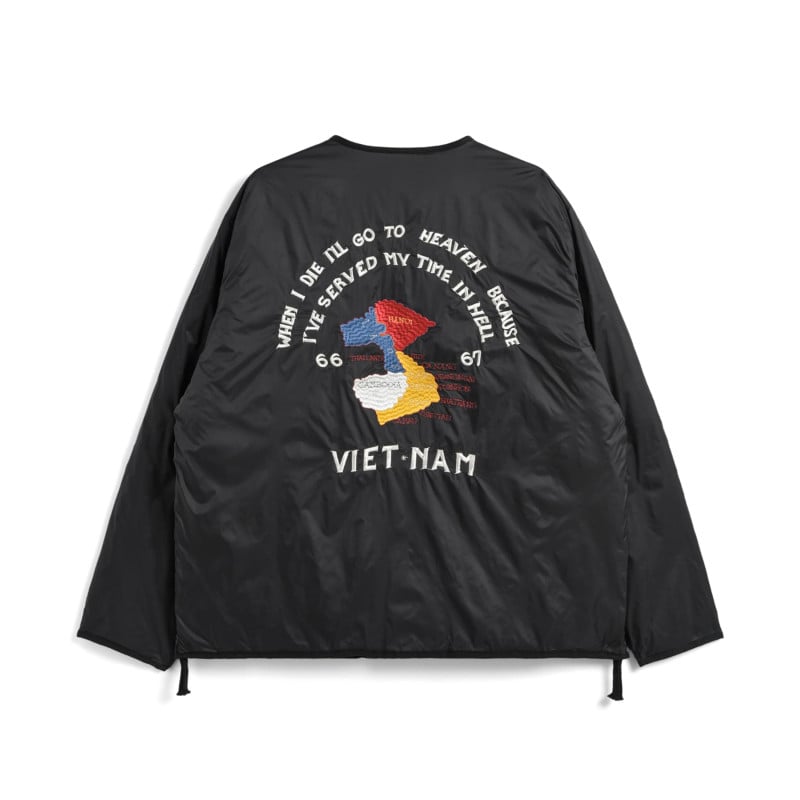 TAION JK03JS REVERSIBLE "VETJAN" DOWN JACKET BLACK