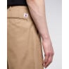 EDWIN WIDE TROUSERS COMPACT YARN LEFT HAND TWILL BEIGE