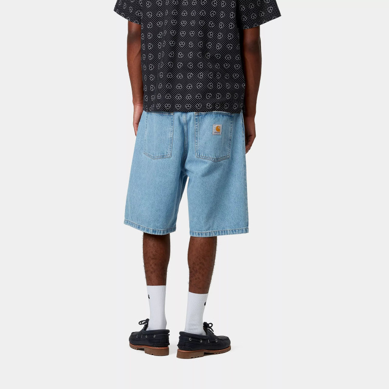 Carhartt WIP Brandon Short Blue Stone Bleached – Short Denim Loose