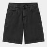 Carhartt WIP Landon Short Black Stone Washed – Short Denim Loose