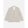 UNIVERSAL WORKS TWO BUTTON JACKET DERBY STRIPE GREY