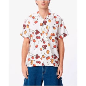 OBEY BOMBED SHIRT WOVEN WHITE