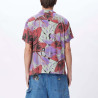 OBEY UPSHOT SHIRT WOVEN GREEN FIG MULTI
