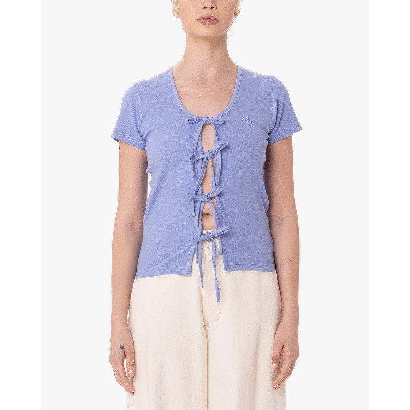 OBEY W' SOPHIE FRONT TIE SS HYDRANGEA