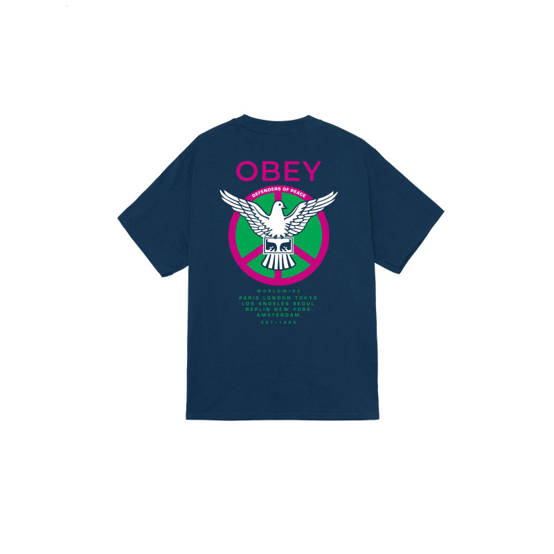 OBEY PEACE DEFENDERS TEE HARBOR BLUE