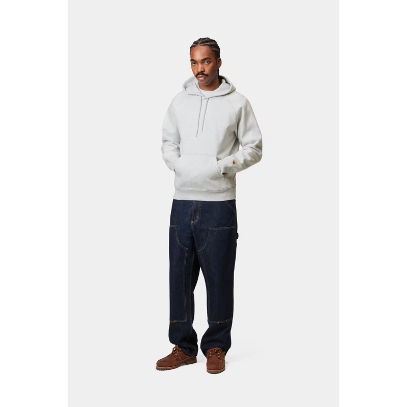 CARHARTT HOODED CHASE SWEAT ASH HEATHER