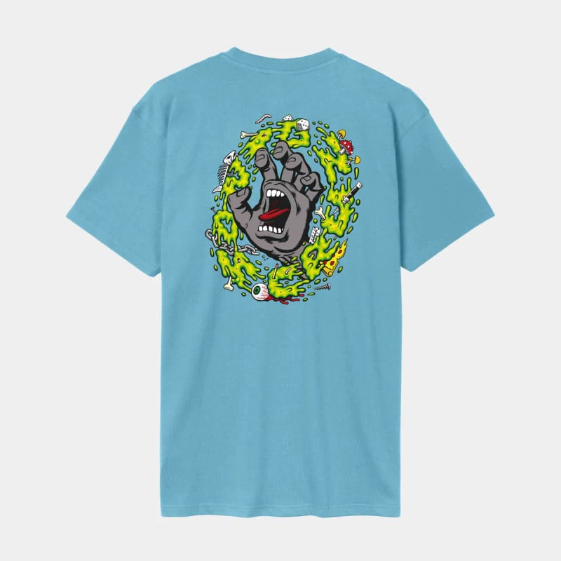 SANTA CRUZ T-SHIRT SLIME SCREAM NORSE BLUE