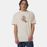 SANTA CRUZ BURNT BONE TEE UNBLEACHED COTTON