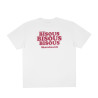 BISOUS SKATEBOARD GREASE TEE ORIGINAL WHITE PINK