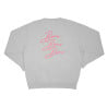 BISOUS SKATEBOARD CIGARETTE CREWNECK GREY PINK