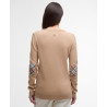 BARBOUR PENDLE CREW KNITTED JUMPER PALE CAMEL HESSIAN