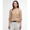 BARBOUR PENDLE CREW KNITTED JUMPER PALE CAMEL HESSIAN
