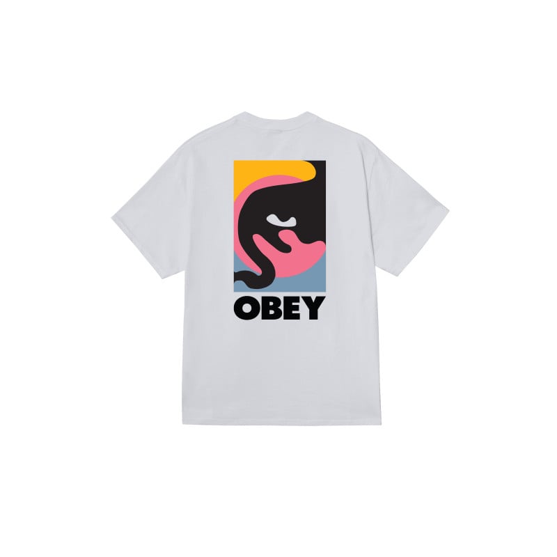 OBEY QUARTER ICON TEE WHITE