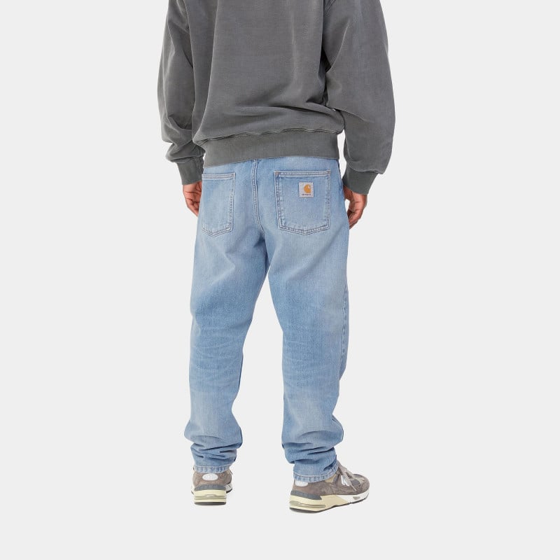 CARHARTT NEWEL PANT BLUE LIGHT USED WASH