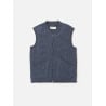 UNIVERSAL WORKS ZIP WAISTCOAT SLATE BLUE