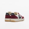 VEJA V-10 PRIME LEATHER WHITE BLACK AMARANTE
