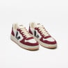 VEJA V-10 PRIME LEATHER WHITE BLACK AMARANTE