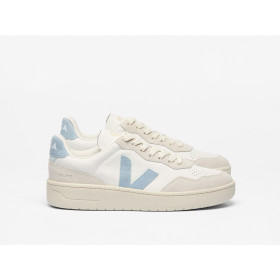 VEJA V-90 LEATHER WHITE STEEL