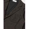 UNIVERSAL WORKS TWO BUTTON JACKET UPCYCLED TWEED BROWN