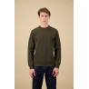 NITTO KNITWEAR YOURI COL ROND KAKI