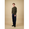 NITTO KNITWEAR YOURI COL ROND KAKI