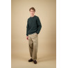 NITTO KNITWEAR YOURI COL ROND VERT FÔRET
