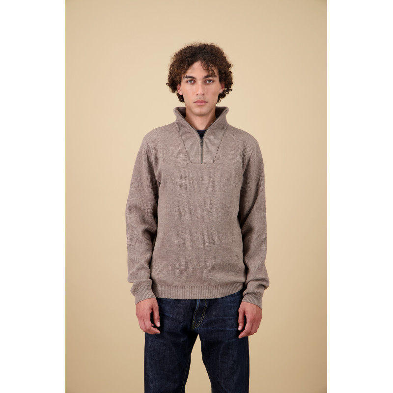 NITTO KNITWEAR YOURI CAMIONNEUR TAUPE