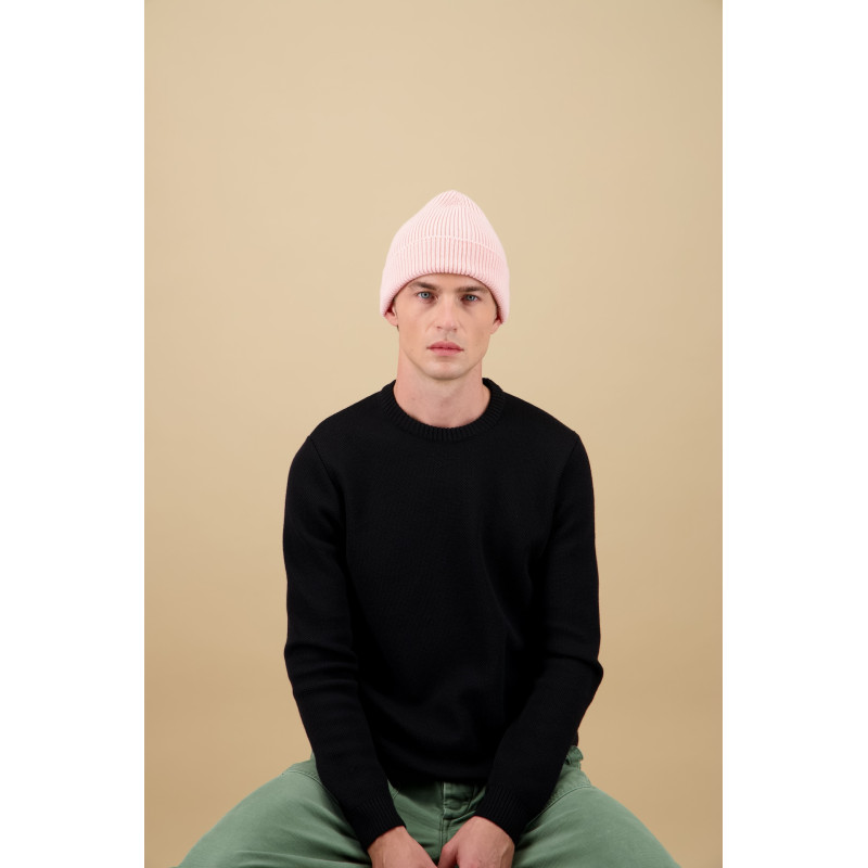 NITTO KNITWEAR ARA BONNET ROSE PÂLE