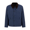 BARBOUR OS TRANSPORT WAX JACKET WASHED COBALT