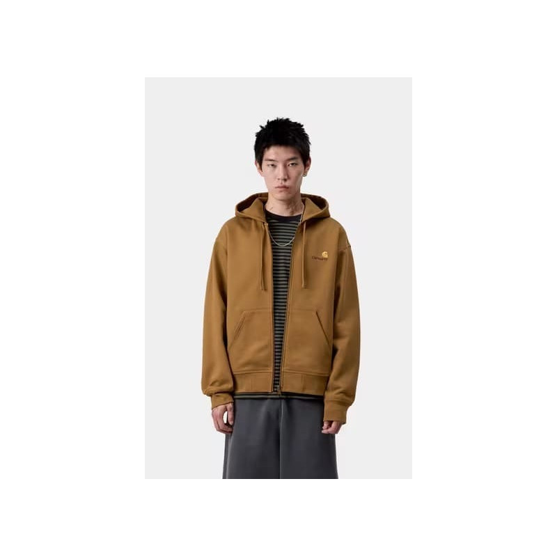 CARHARTT AMERICAN SCRIPT JACKET HAMILTON BROWN
