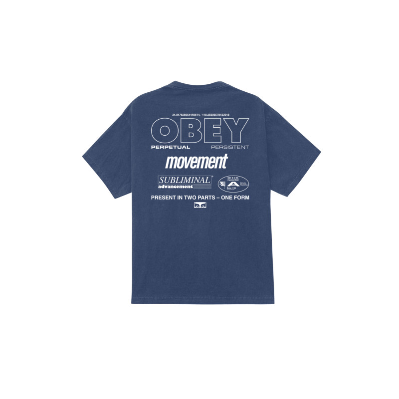 OBEY PERSISTENT MOVEMENT PIGMENT DARK DENIM